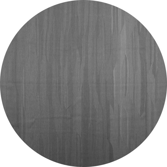Ahgly Company Indoor Round Abstract Gray Contemporary Area Rugs, 4' Round