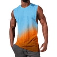 thumbnail image 3 of AnuYalue Tank Tops for Mens Sleeveless Fitness Tee Shirts Fashion Color Block Loose Fit Top Trendy Casual Running Undershirts, 3 of 6