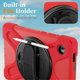 thumbnail image 2 of Funda para Samsung Galaxy Tab A9, Funda Protectora de Silicona Anti-caída + Capa de PC con Asa, Soporte, Correa para el Hombro, Resistente a Golpes, Tres Pruebas, Funda Protectora para Tablet, Rojo,, 2 of 10