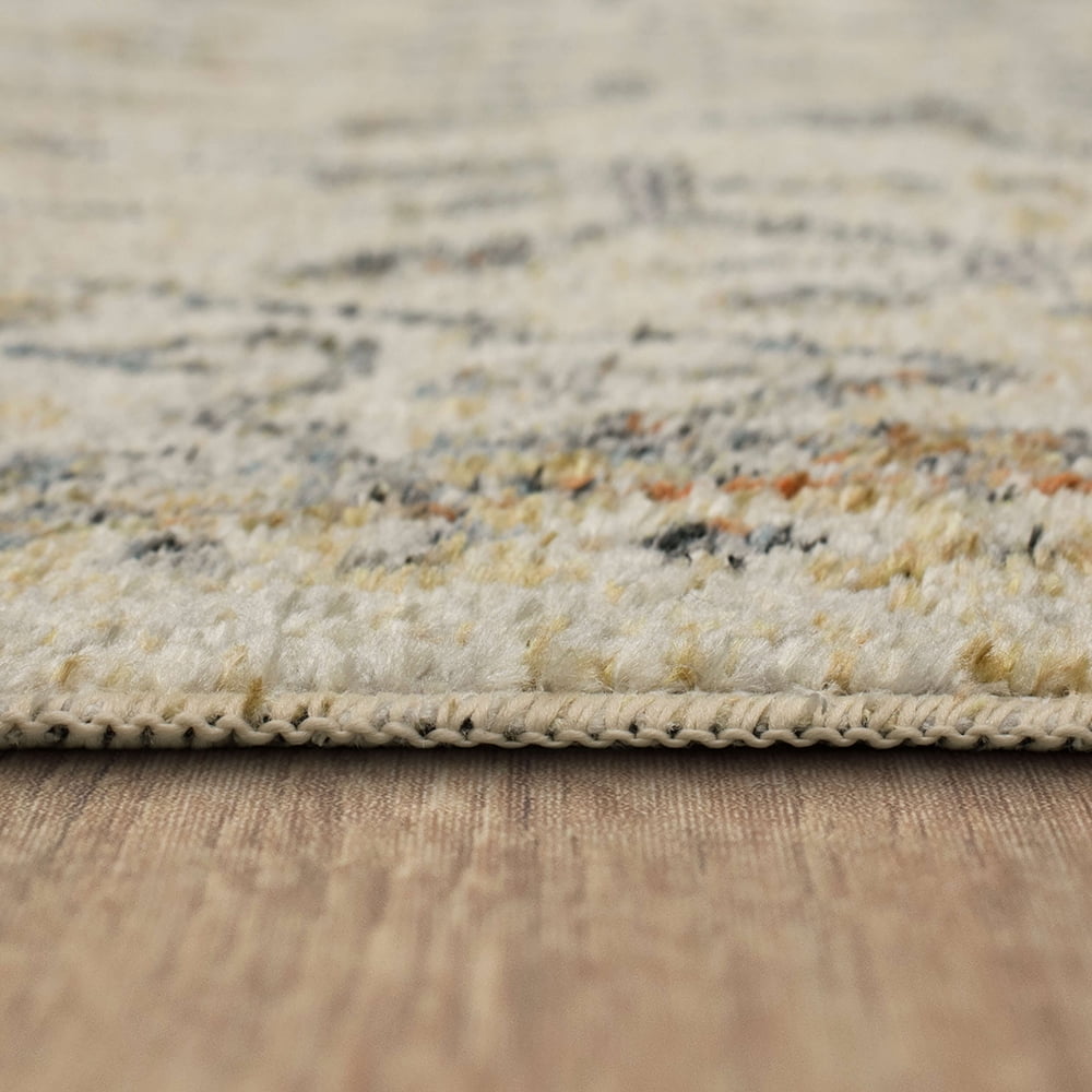 Mohawk Home Arete Floral Indoor Polyester Runner Rug, Cream, 2' x 8'