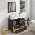 thumbnail image 4 of Vanity Art 36" Single Sink Bathroom Vanity Set with Engineered Marble Top and Free Mirror, 4 of 9