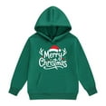 thumbnail image 3 of Christmas Kids Boys Girls Hooded Jacket Christmas Cartoon Prints Hoodie Sweatshirt Toddler Child Pullover, 3 of 5