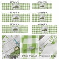 thumbnail image 2 of Valance Curtains for Kitchen Windows Easter Green Truck with Gnomes on Wood Plank Rod Pocket Valance Buffalo Plaid Short Window Curtain Topper for Bedroom Living Room Bathroom 54x18in,1&nbsp;Panel, 2 of 9