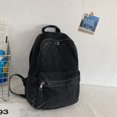 thumbnail image 5 of Mochila vaquera clásica con cremallera e hilo de coser informal de gran venta para mujer 2024, nueva moda, versátil, bolso de hombro de gran capacidad, 5 of 5