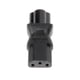 thumbnail image 1 of Iec 320 C13 Female To C6 Male 3-pin Cloverleaf Plug Converter Ac Power Adapter xi, 1 of 4