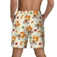 thumbnail image 4 of Fotbe Forest Squirrel Men’s Swim Trunks Quick Dry Swim Shorts Board Shorts with Mesh Lining-Medium, 4 of 9