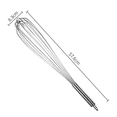 thumbnail image 2 of Extra large bold stainless steel egg beater manual and flour egg mixer household baking tools, 2 of 5