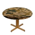 thumbnail image 3 of Orinice Camouflage Pattern Round Table Cover Stain Resistant Washable Indoor Outdoor Tablecloth Kitchen Dining Wedding Parties 100% Polyester Fiber 31-35, 3 of 8
