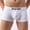 White, variant on HUPOM Mens Underwear Boxer Briefs Male Thongs Medium waist Elastic Waist Solid Boxer Briefs Red XL
