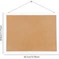 thumbnail image 2 of Double-Sided Cork Board for Wall,1 Pack 15.7"X 12" Hanging Wood Framed Bulletin Board,Picture Display Vision Board Corkboards for Wall Room School Office Decor(Pins, Eye Bolts, Rope), 2 of 8