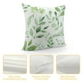 thumbnail image 4 of COMIO Sage Green Pillow Covers Spring Watercolor Eucalyptus Floral Pillowcase Leaf Print Throw Pillow Covers Soft Square Cushion for Home Couch Sofa Bedroom Livingroom, 4 of 5