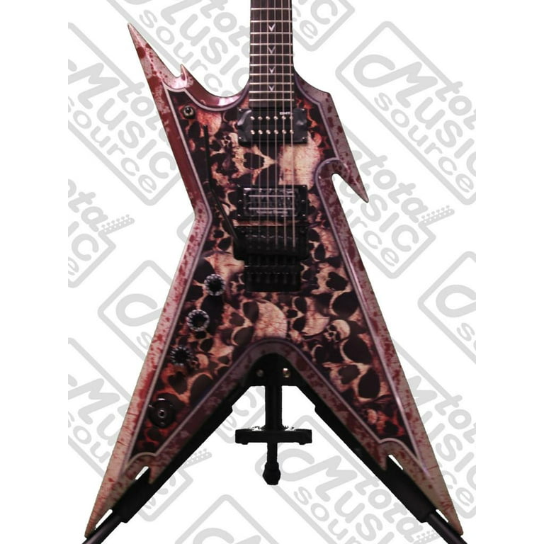 Dean Razorback Skullz Electric Guitar with case - Lefty (RZR
