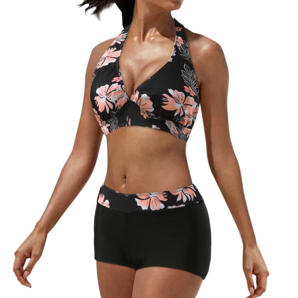 Conjunto de bikini con estilo para mujer, traje de baño de dos piezas, traje de baño sólido, ropa de playa OAVQHLG3B Store lin121212