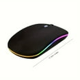 thumbnail image 3 of Silent Ergonomic Wireless RGB Mouse  Rechargeable  Multi-Device for PC Mac iPad Laptop Desktop, 3 of 7
