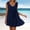 Dresses-749Navy, variant on Gamivast Boho Dresses for Women Tie Shoulder Sleeveless Summer Dresses Flowy Beach Dress Solid Tiered Ruffle Hem A Line Loose Fit Sun Party Trip