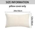 thumbnail image 6 of REGALWOVEN Pack of 2 Linen Soft Solid Decorative Throw Pillow Covers Minimalist Neutral Pillowcases for Sofa Bedroom Couch White 20" x 12", 6 of 6