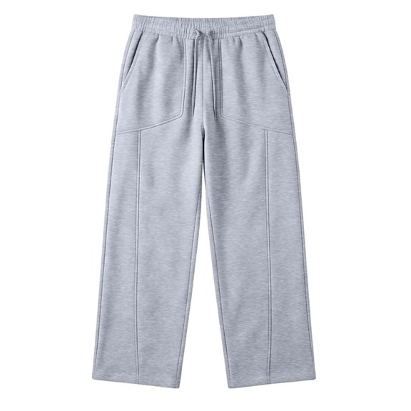 WhouRiu Boys Casual Jogger Pants Solid Color Drawstring Waist Baggy Wide Leg Sweatpants Kids Autumn Comfortable Trousers With Pockets,3-4 Years