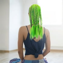 FELTECHELECTR Ponytail Wig Kids 1Set 13.8x2.4x0.4In Green