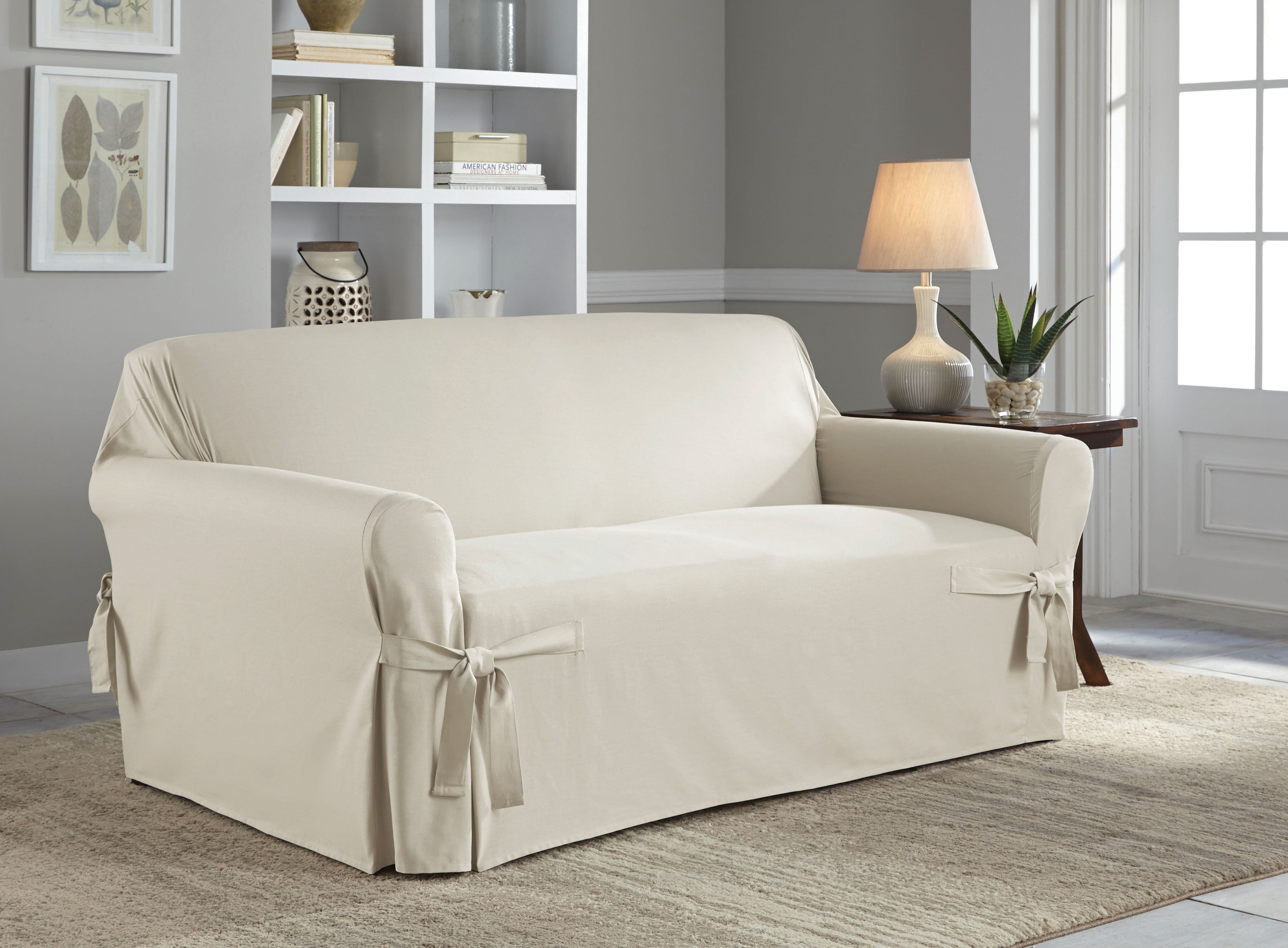 Serta 100 Cotton Duck RelaxedFit Furniture Slipcovers