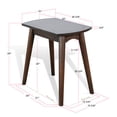 thumbnail image 2 of Sunny Designs Mid-Century Coffee Brown Chair Side Table, 2 of 3