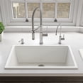 thumbnail image 2 of ALFI brand AB3018UD-W 30" White Undermount / Drop In Fireclay Kitchen Sink, 2 of 9