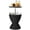 black, variant on 3-in-1 8 Gallon Patio Rattan Cooler Bar Table, Outdoor Ice Bucket Side Table with Adjustable Lift Top, Drain Plug, 22.5"/32.5" Height, Wicker Style Cooler for Poolside BBQ Backyard Black