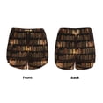 thumbnail image 4 of Disketp Bookshelves Print Women's Shorts Workout Shorts for Athletic Gym Running Shorts with Phone Pockets XX-Large, 4 of 8