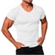thumbnail image 2 of pstuiky camisetas para hombre, Camiseta deportiva y casual de cuello redondo de color liso para hombre. camisas casuales para hombre l, 2 of 6
