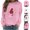 Pink, variant on SBYOJLPB Breast Cancer Awareness Long Sleeve T-Shirt for Women Round Neck Inspirational Tee Shirts Tops
