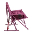 thumbnail image 4 of GCI Outdoor Kickback Insulated Rocker Low Profile Rocking Camping Chair with Cup Holder, Berry, 4 of 12