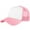 Pink, variant on 5-Panel Mesh Baseball Cap, Trucker Hat, Structured Plain Design, Cotton, Adjustable Size - Pink