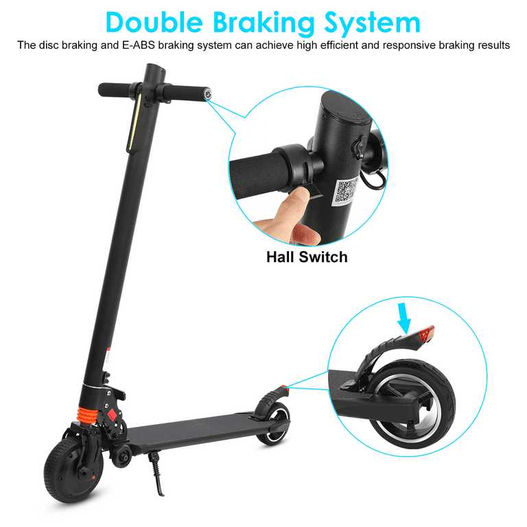 Ez Scooter Depot Smart Self-Balancing Electric Scooter, 10 In. Tires,  Bluetooth App Control, Black