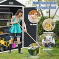 thumbnail image 3 of 6' x 4' Outdoor Plastic Storage Shed, Garden Shed for Tools, Trash Can, Storage Shed with Lockable Doors, for Backyard, Patio, Lawn, D7497, 3 of 9