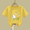 thumbnail image 6 of rd Yellow Children Boy Girl Easter Tshirts Short Sleeve Tops Tee for Kid Crew Neck Graphic Cute Animal Bunny Fall Summer Tee Shirt 2026 Clothes 3 Years, 6 of 6