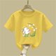 thumbnail image 5 of Blusas y camisas de manga corta con cuello redondo para niños Camiseta de verano de manga corta estampada para niñas Jersey elegante de cuello redondo para niñas Top de algodón para niños, 5 of 6