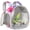 Pink, variant on Galaxy Pink Small Bird Travel Backpack Carrier with Metal Tray and Rope Perch, Clear Bubble Window Space Capsule Book Bag to Carry and Transport Parakeet Parrot