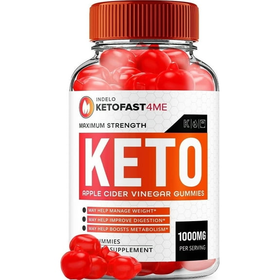 KetoFast4Me ACV Gummies Advanced, KetoFast 4 Me ACV Gummies Apple Cider Vinegar Keto Fast 4 Me ACV Gummies Keto Fast4Me Gummies Reviews Vitamin B12 Keto acv, 1000mg 60 Gummies