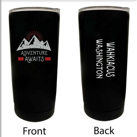 

Wahkiacus Washington Souvenir 16 oz Stainless Steel Insulated Tumbler Adventure Awaits Design