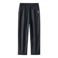 thumbnail image 1 of Men's High Street Loose Straight Leg Casual Jeans with Drawstring for Spring Autumn Comfortable Wear, 1 of 4