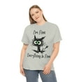 thumbnail image 5 of I'm Fine, Every Thing is Fine Unisex Heavy Cotton Tee, 5 of 9