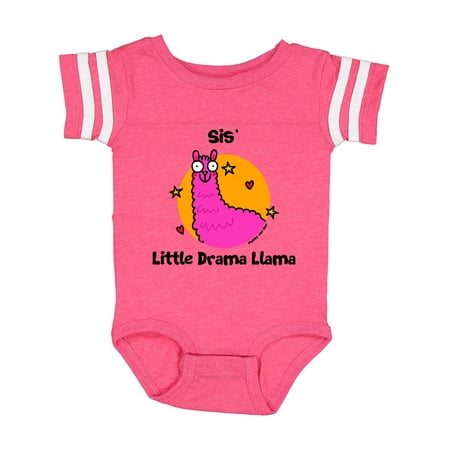 

Inktastic Sis little Drama Llama Gift Baby Boy or Baby Girl Bodysuit