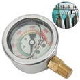 thumbnail image 4 of Vacuum Gauge, M10x1 Tooth 1/8NPT Back Thread Digital Vacuum Gauge Shockproof Rugged Construction Luminous  for 40MPA High Pressure Inflator, 4 of 8