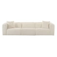 thumbnail image 2 of Tarra Fluffy Oversized Cream Corduroy Modular Sofa, 2 of 4
