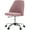 Pink, variant on MAYEERTY Armless Office Desk Chair Height Adjustable ,Mid Back Accent Chair,Pink