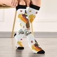 thumbnail image 6 of GZHJMY High Elasticity Compression Socks, High Knee Socks Adult Universal Leisure Relieve Fatigue,Thanksgiving Turkey Travel Daily with Running (1 Pair), 6 of 7