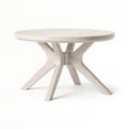 thumbnail image 3 of Cross Leg Round Coffee Table (30in x 30in / 760mm x 760mm), White Sand Wirebrush, 3 of 8