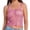 Pink, variant on Kureaily Stylish Women's Tank Tops For Parties And Nightclubs Rhinestone Sleeveless Crop Top For A Seductive Basic Cotton Camisole