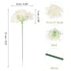 thumbnail image 2 of Uxcell 30Pcs Hortensias Artificiales, Cabezas de Flores de Seda Artificiales con Tallos Falsos, Crema, 2 of 7