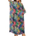 thumbnail image 4 of HELLHERO Tropical Floral Palm Leaf Kimono Cover Up - Lightweight Breathable Beachwear for Women | Perfect for Summer Vacation, Pool & Resort, 4 of 6