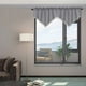 thumbnail image 4 of Cortinas cortas triangulares | Cortinas de poliéster de color liso para ventanas de 130 x 60 cm | Beige, gris, rojo, verde y café | Diseño ligero con varillas | Hogar moderno, sala de estar, cocina, 4 of 8